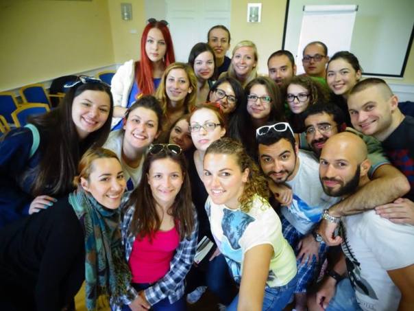 Group photo as part of team building activity